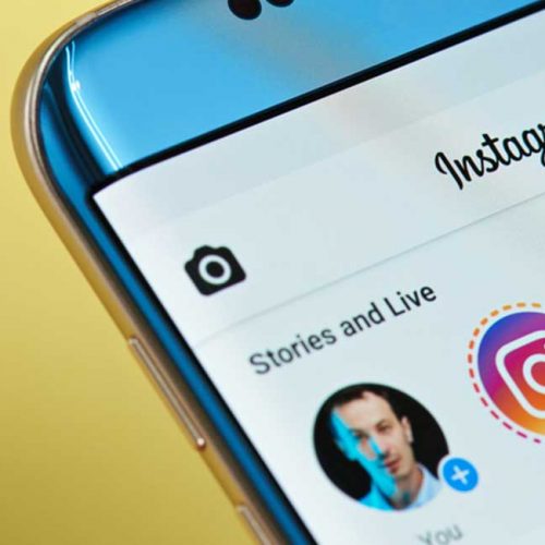 Untitled-1-500×500 Phone screen showing Instagram Stories