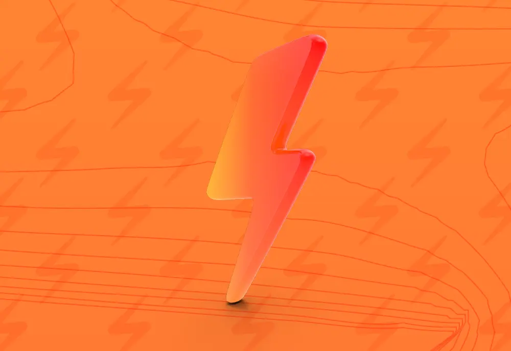 collab Orange thunderbolt